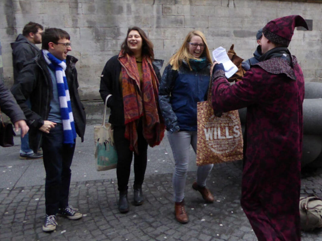 Hen party on a Harry Potter tour get Sorted on the Royal Mile
